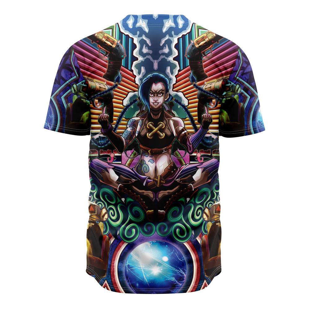 Mckenzieshoponline Trippy Jinx Arcane League of Legends Personalized Baseball Jersey For Fans Without Piping - Image 3