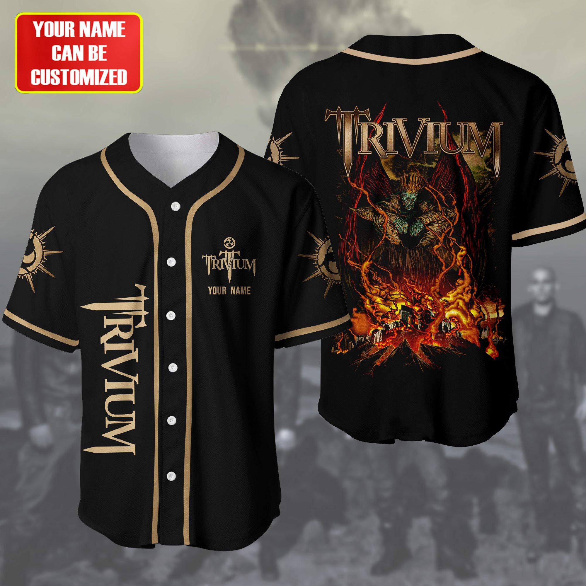 Jerseytrend Trivium Band Personalized Baseball Jersey For Fans