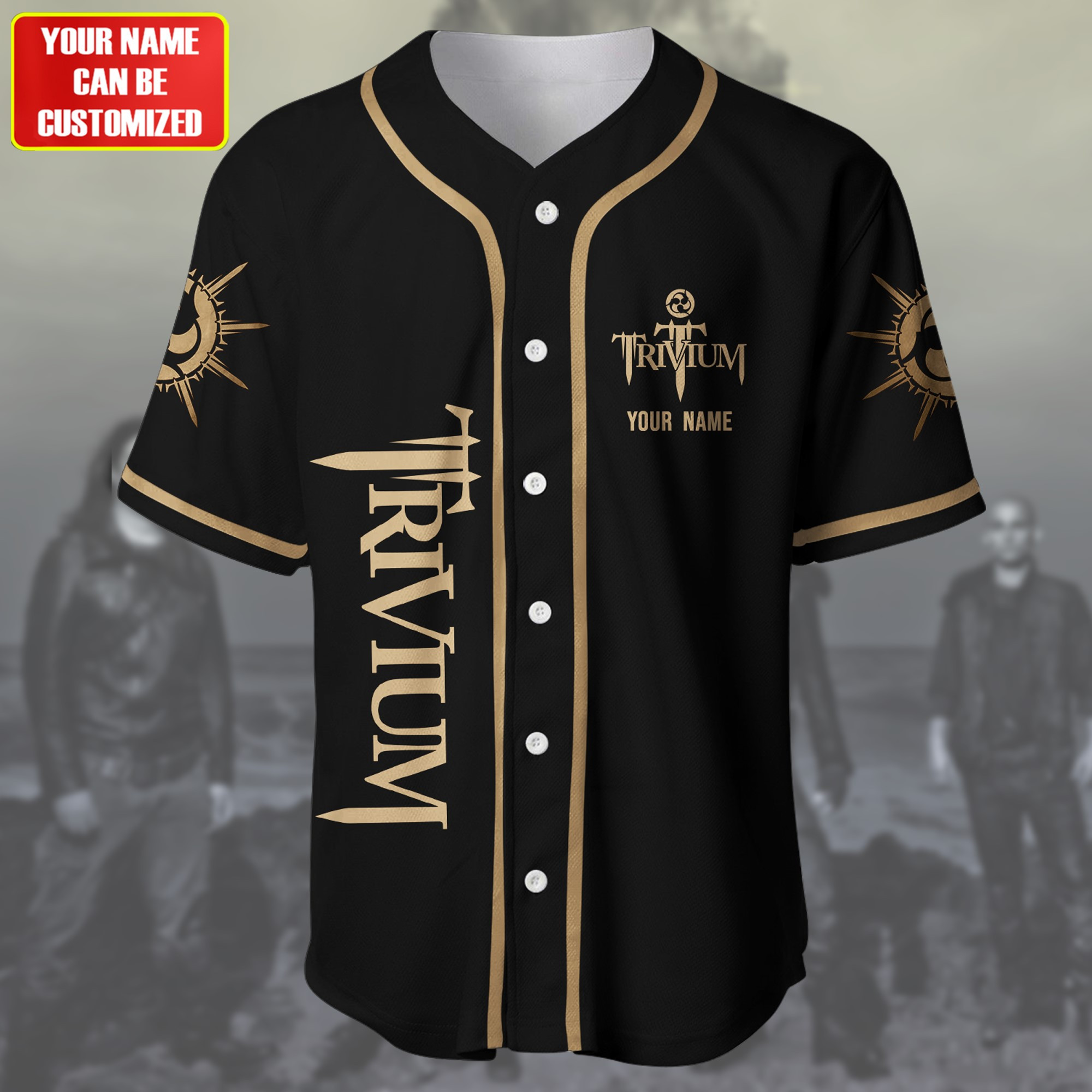 Jerseytrend Trivium Band Personalized Baseball Jersey For Fans - Image 3