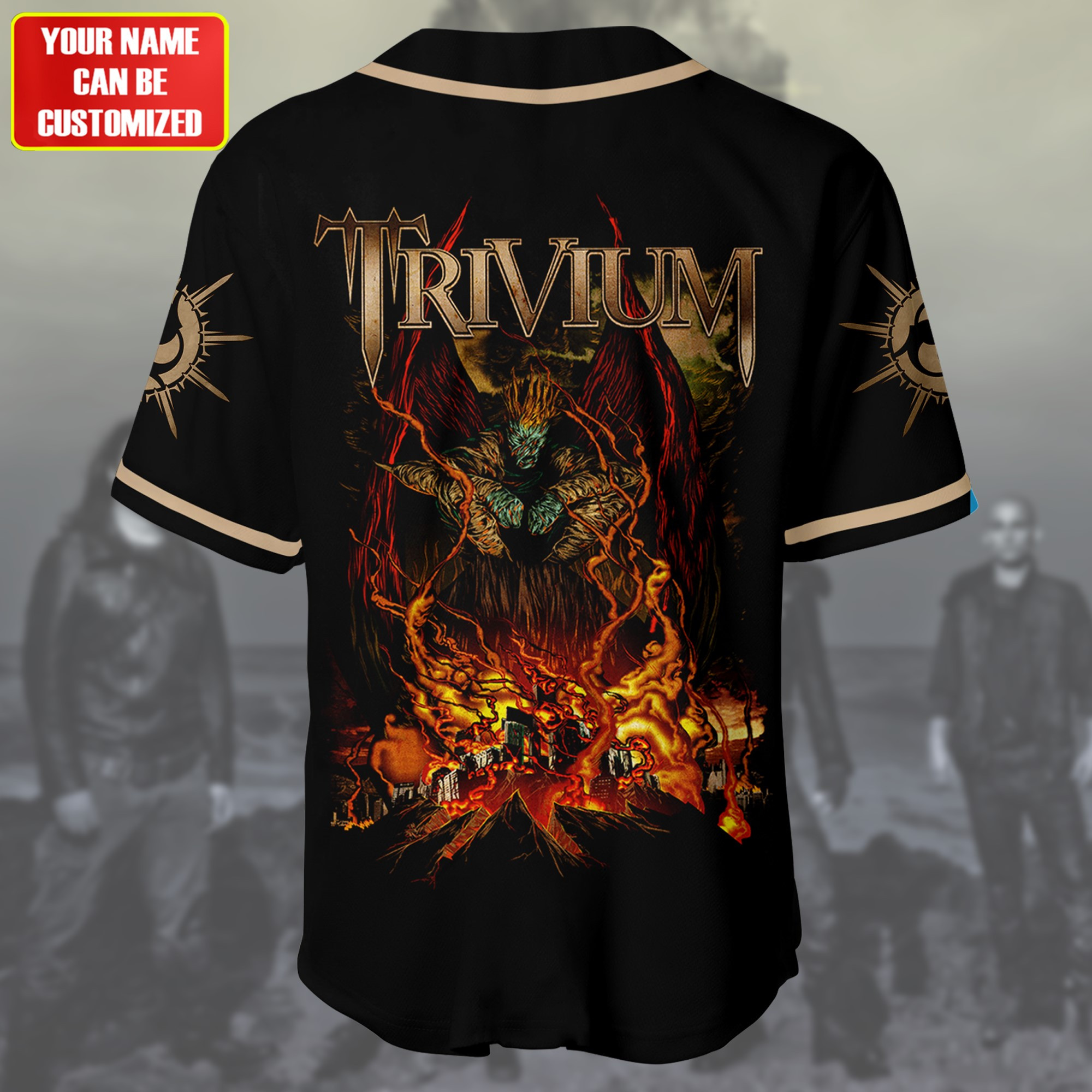 Jerseytrend Trivium Band Personalized Baseball Jersey For Fans - Image 4