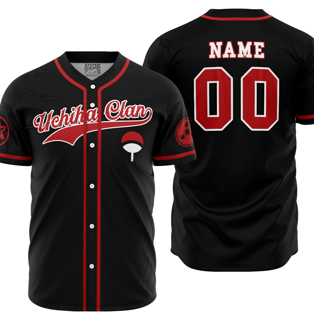 Mckenzieshoponline Uchicha Clan Shippuden Personalized Baseball Jersey For Fans