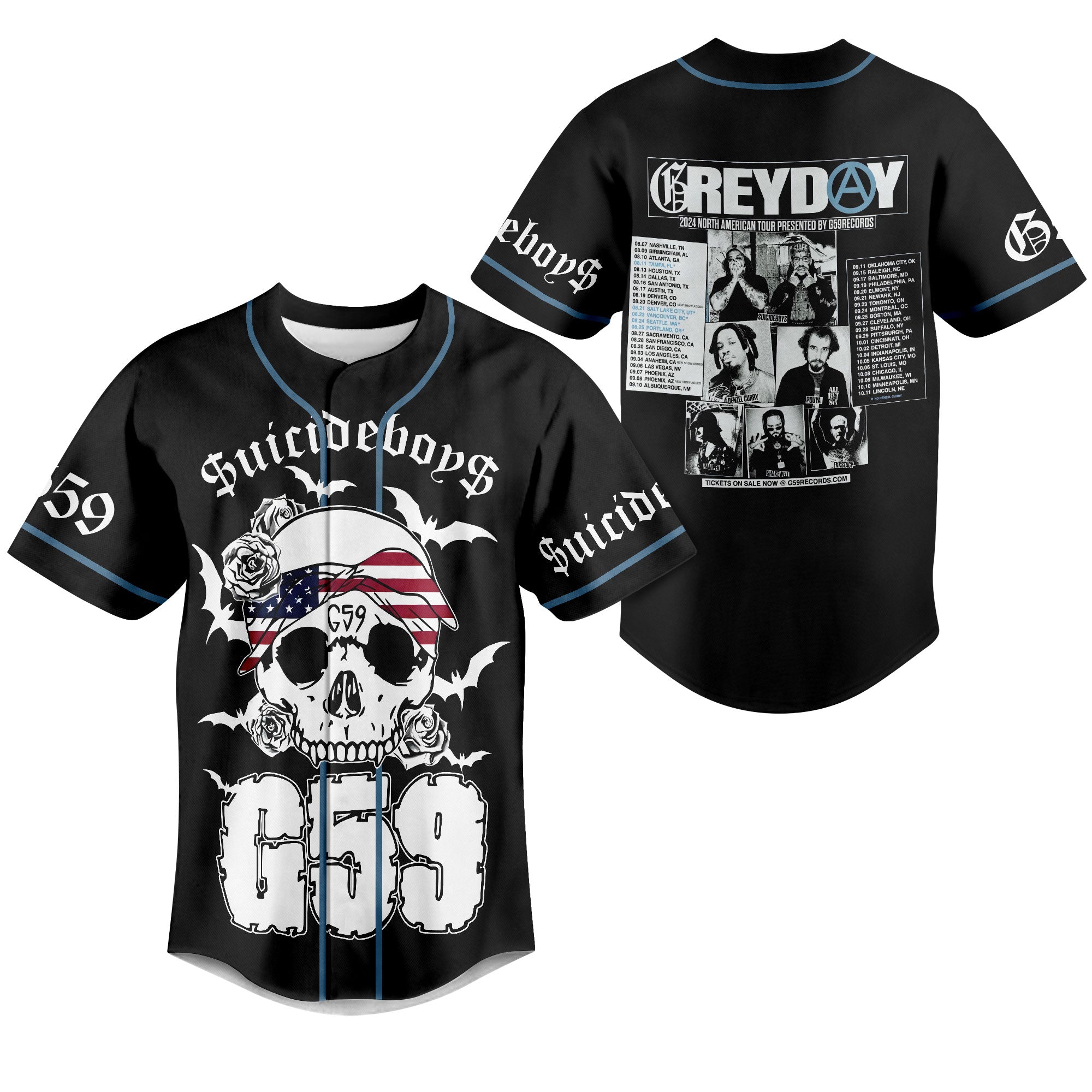 Mckenzieshoponline $uicideboy$ Greyday G59 Personalized Baseball Jersey For Fans