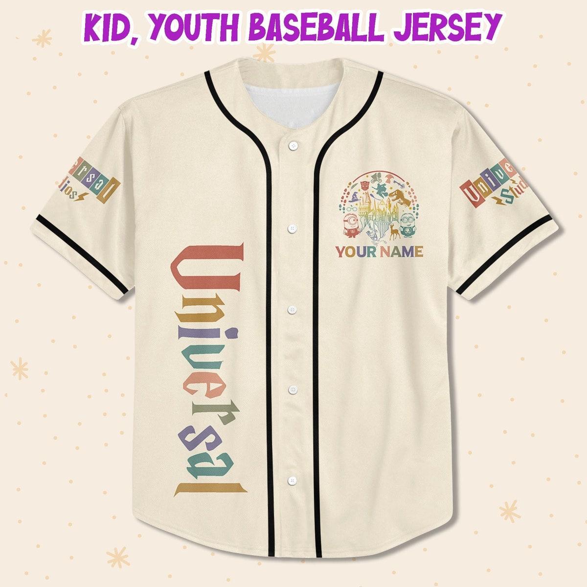 Mckenzieshoponline Universal Studio Vintage Characters Disney Personalized Baseball Jersey For Fans - Image 3
