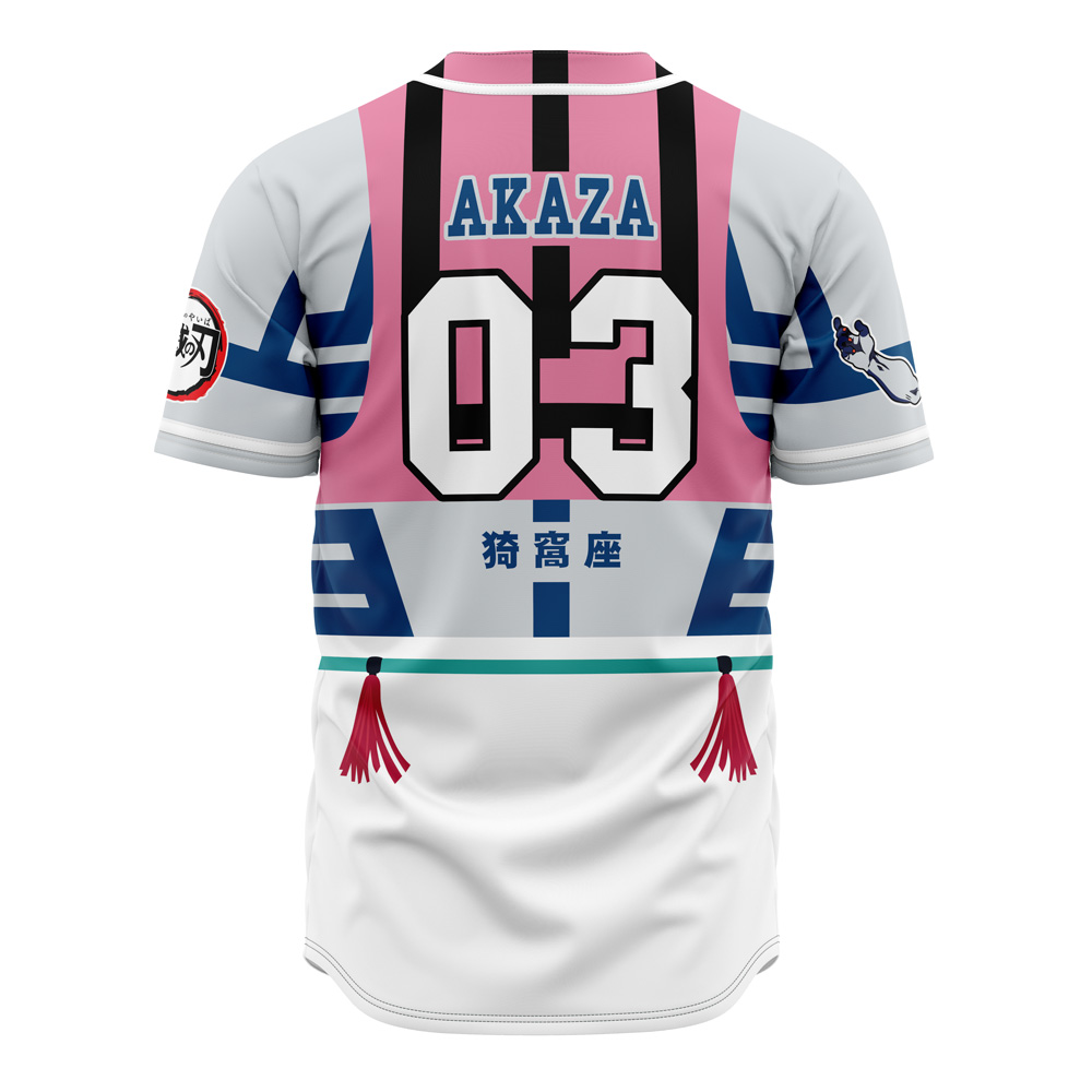 Mckenzieshoponline Upper Moons Akaza Demon Slayer Personalized Baseball Jersey For Fans - Image 3