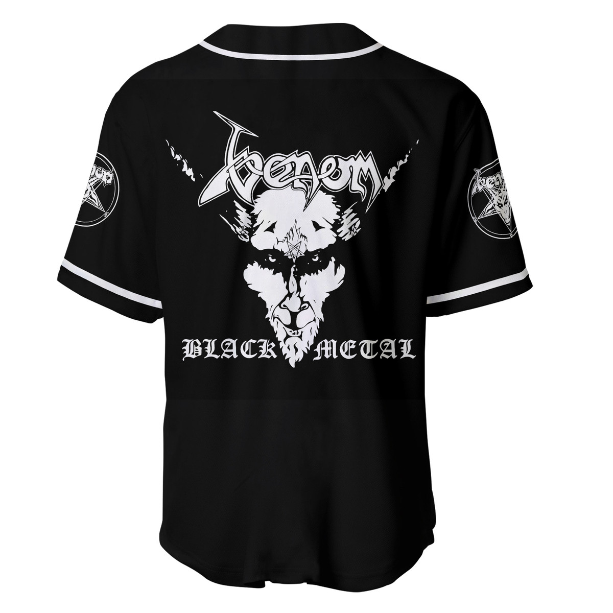 Jerseytrend Venom Band Black Metal Personalized Baseball Jersey For Fans - Image 5