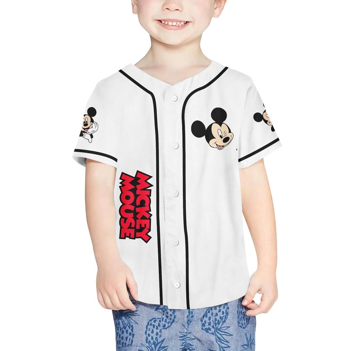 Mckenzieshoponline Vintage Disney Cute Mickey Mouse Personalized Baseball Jersey For Fans - Image 5
