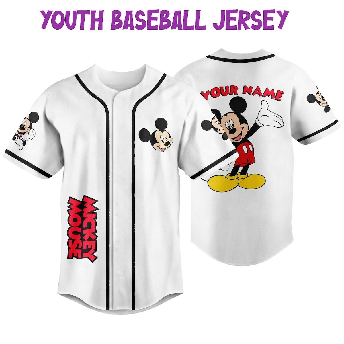 Mckenzieshoponline Vintage Disney Cute Mickey Mouse Personalized Baseball Jersey For Fans - Image 6