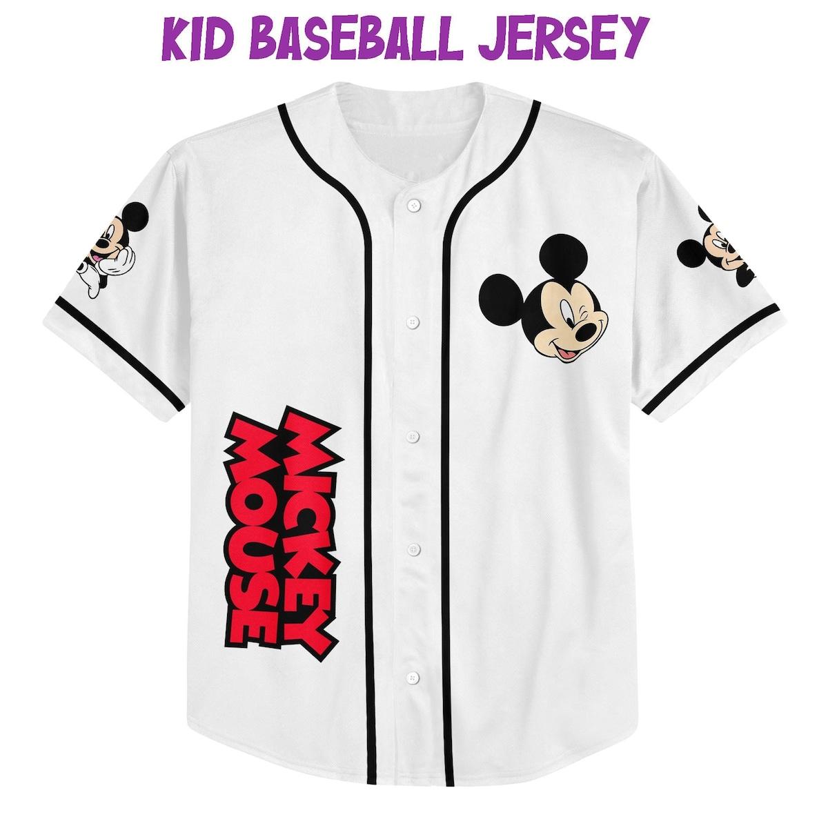 Mckenzieshoponline Vintage Disney Cute Mickey Mouse Personalized Baseball Jersey For Fans - Image 3