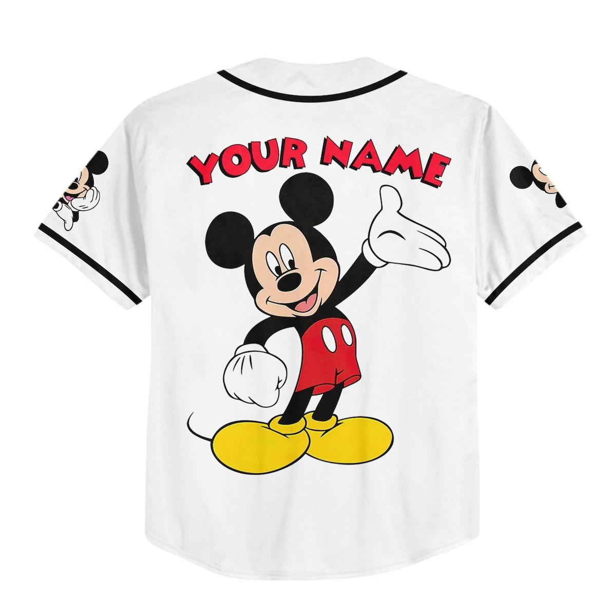 Mckenzieshoponline Vintage Disney Cute Mickey Mouse Personalized Baseball Jersey For Fans - Image 4