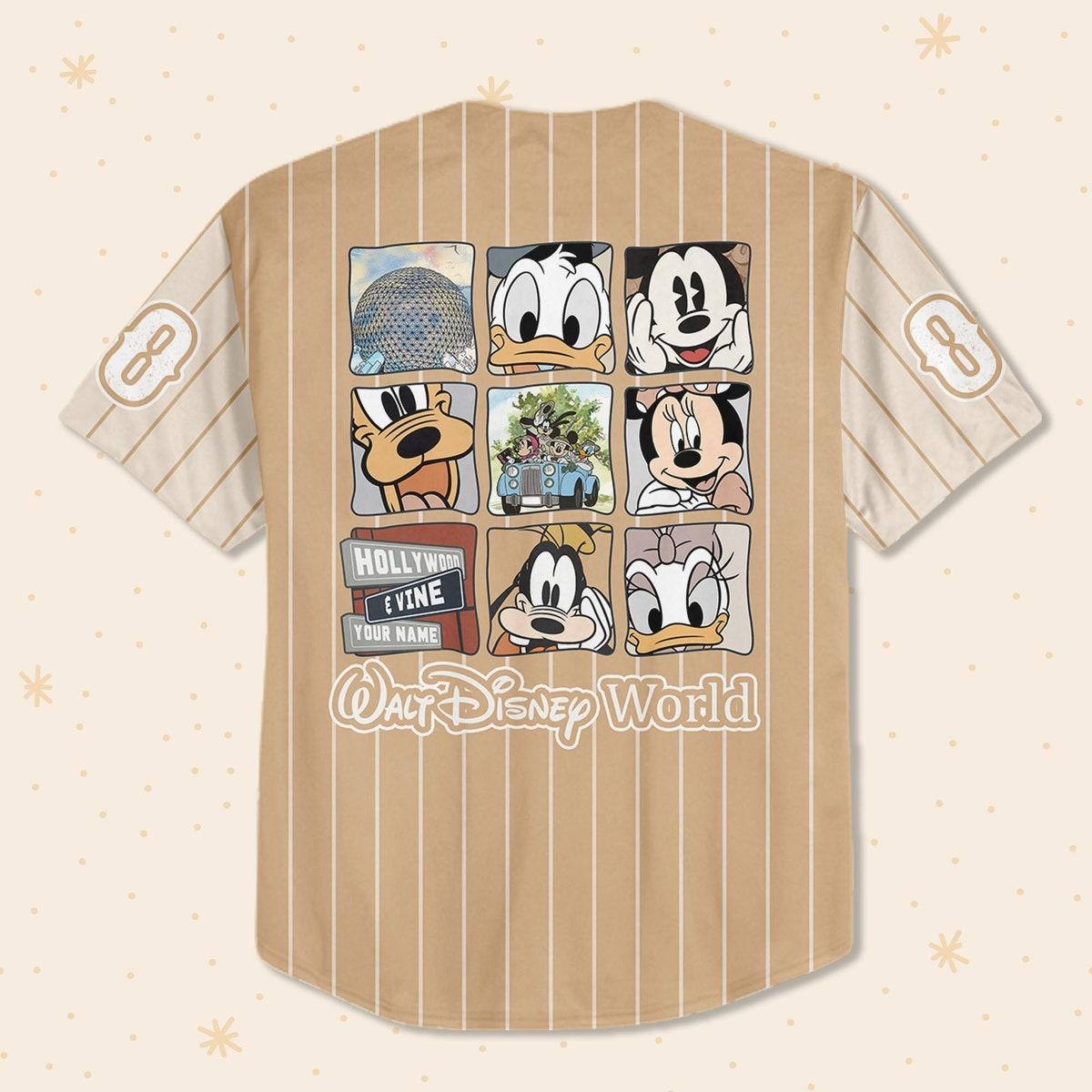 Mckenzieshoponline Vintage Walt Disney World Mickey Mouse Personalized Baseball Jersey For Fans - Image 4