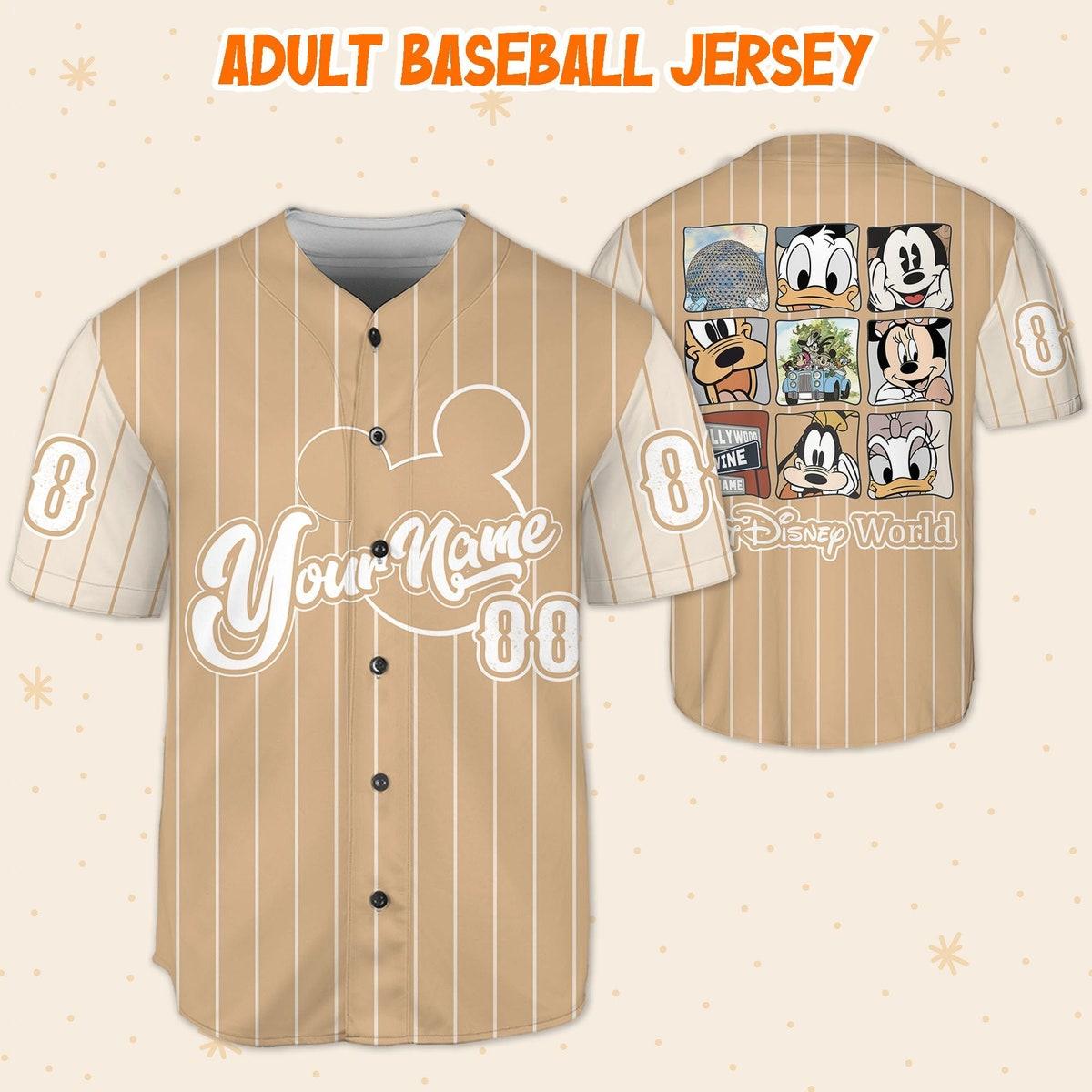Mckenzieshoponline Vintage Walt Disney World Mickey Mouse Personalized Baseball Jersey For Fans - Image 6