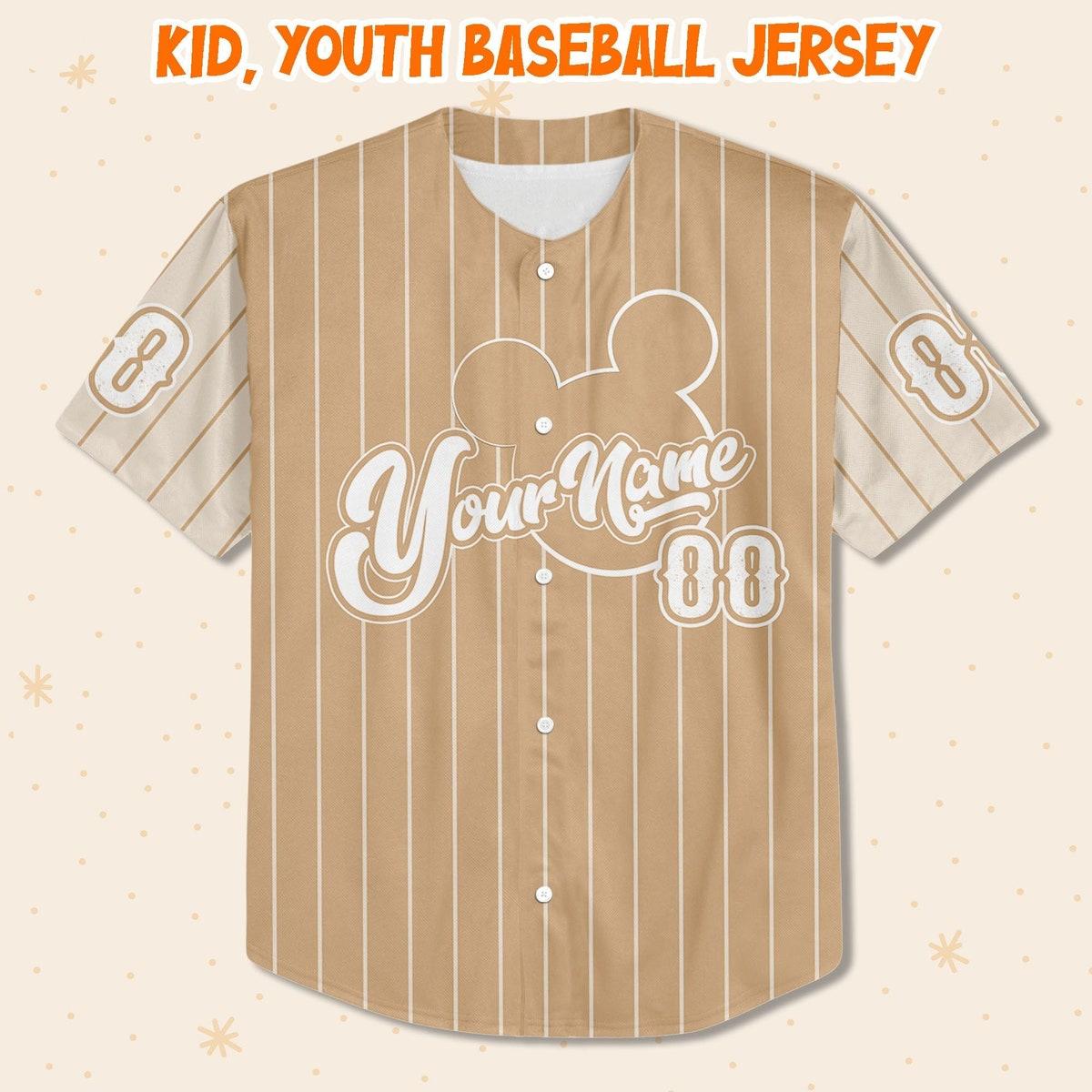 Mckenzieshoponline Vintage Walt Disney World Mickey Mouse Personalized Baseball Jersey For Fans - Image 3
