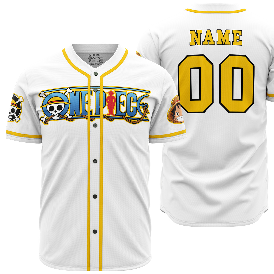 Mckenzieshoponline White One Piece Personalized Baseball Jersey For Fans