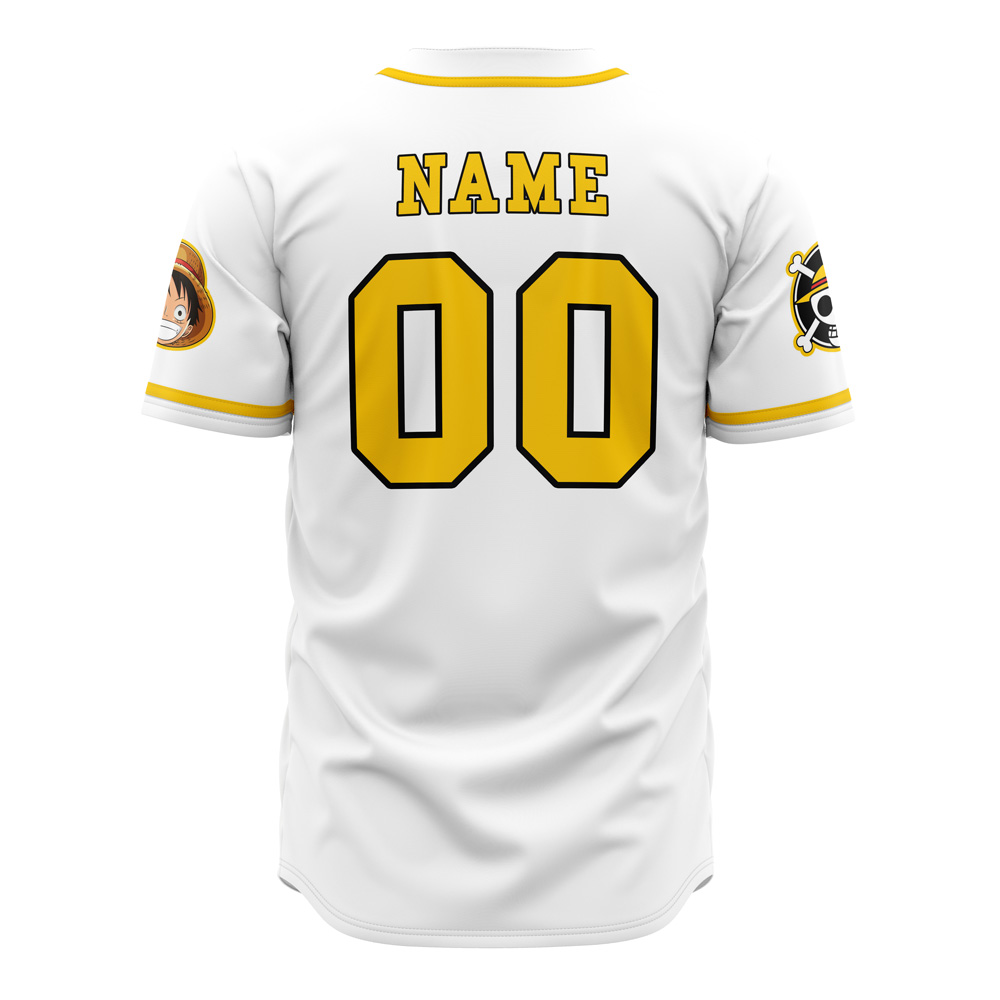Mckenzieshoponline White One Piece Personalized Baseball Jersey For Fans - Image 3