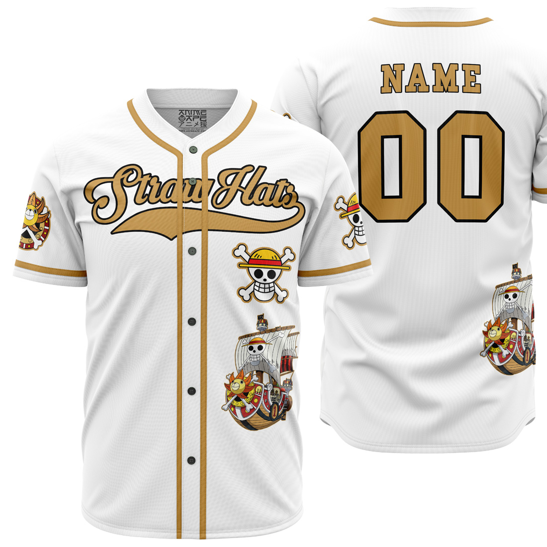 Mckenzieshoponline White Straw Hats One Piece Personalized Baseball Jersey For Fans