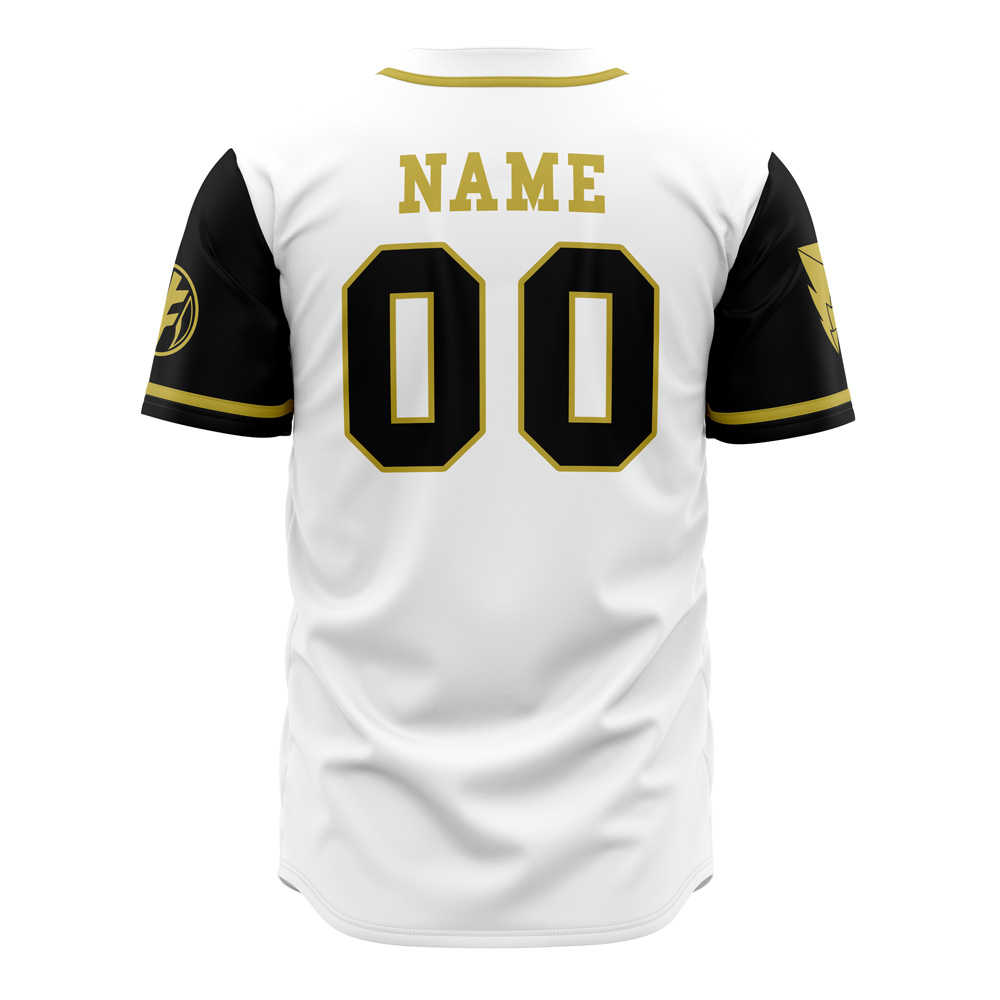Mckenzieshoponline White Tigers Tommy Oliver Power Rangers Personalized Baseball Jersey For Fans - Image 3