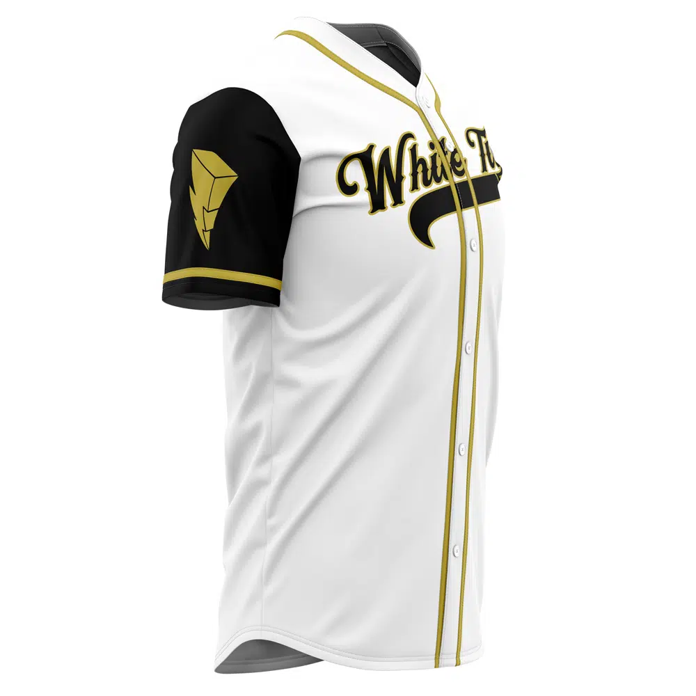 Mckenzieshoponline White Tigers Tommy Oliver Power Rangers Personalized Baseball Jersey For Fans - Image 4