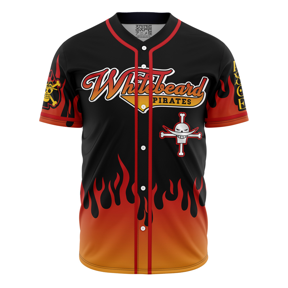 Mckenzieshoponline Whitebeard Pirates Ace One Piece Personalized Baseball Jersey For Fans