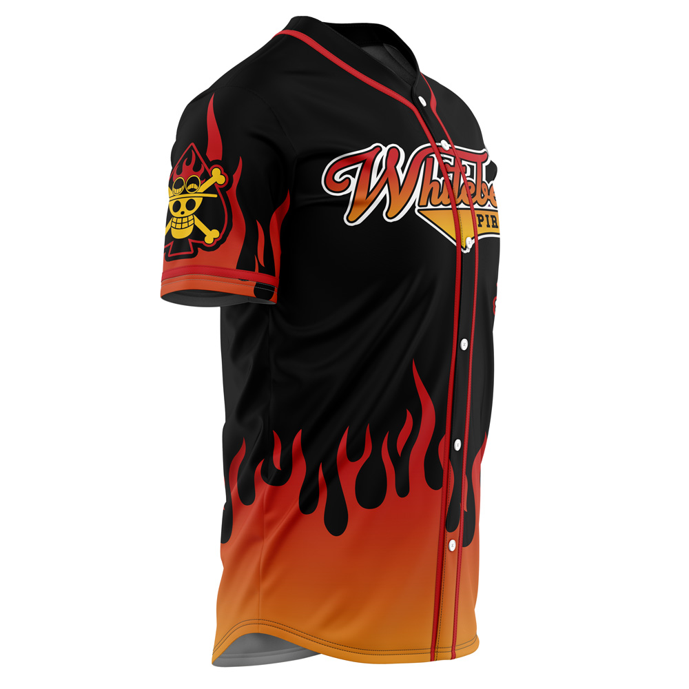 Mckenzieshoponline Whitebeard Pirates Ace One Piece Personalized Baseball Jersey For Fans - Image 2