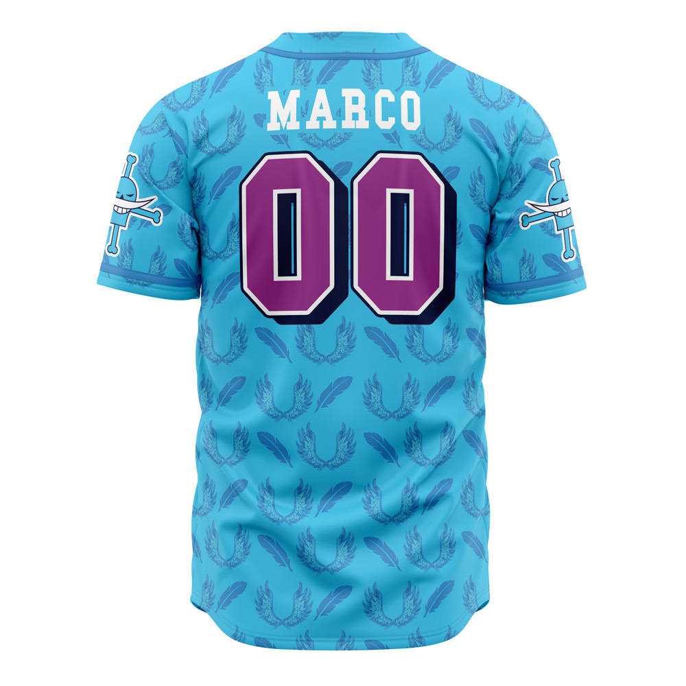 Mckenzieshoponline Whitebeard Pirates Marco One Piece Personalized Baseball Jersey For Fans - Image 3