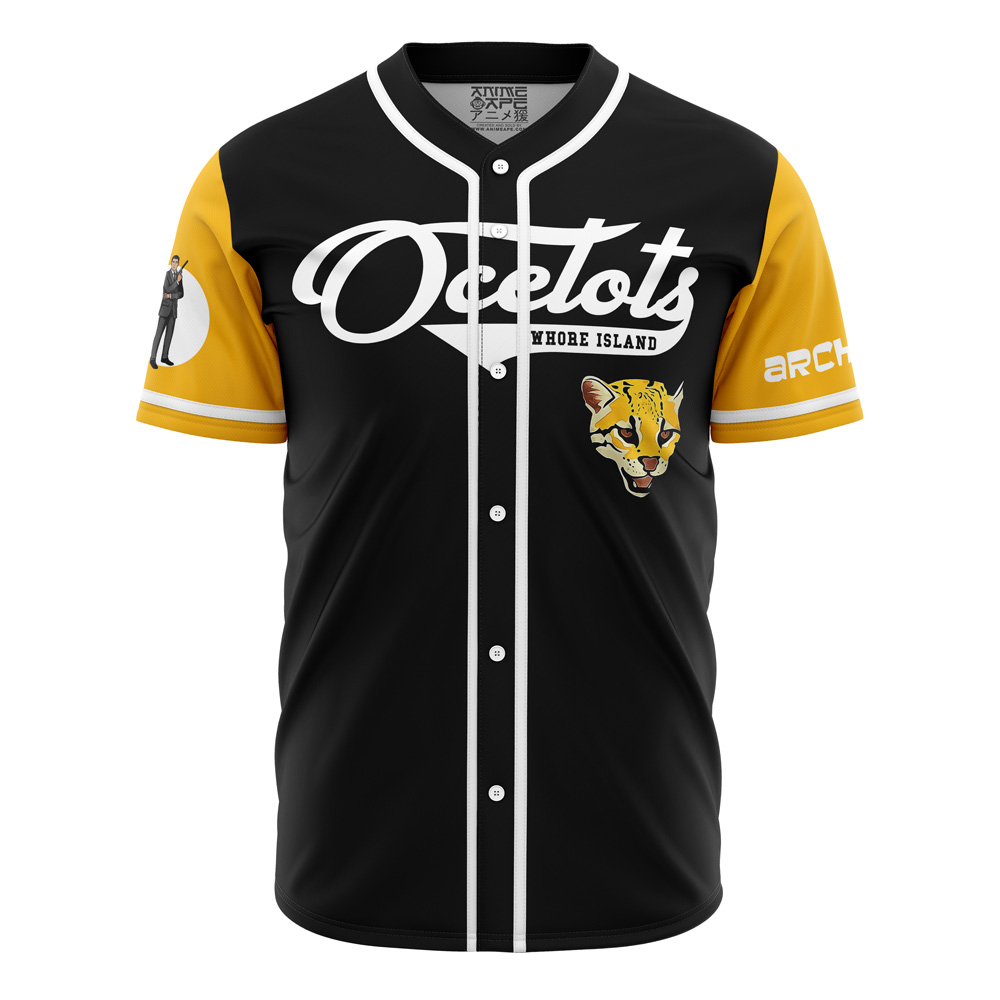 Mckenzieshoponline Whore Island Ocelots Archer V3 Personalized Baseball Jersey For Fans