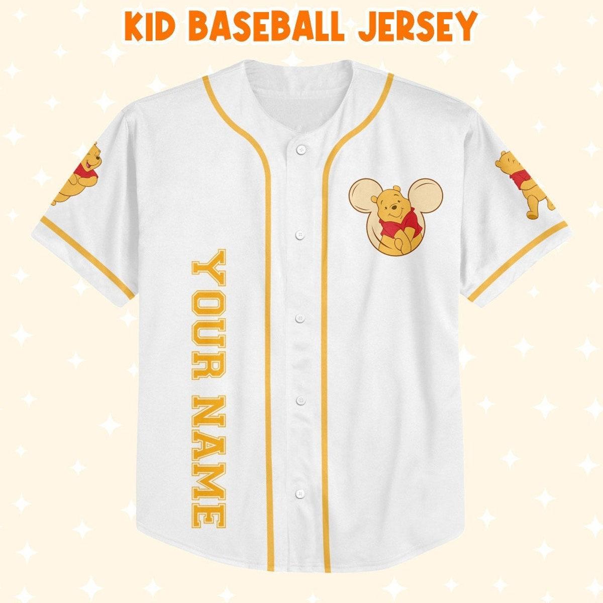 Mckenzieshoponline Winnie The Pooh Hundred Acre Woods Personalized Baseball Jersey For Fans - Image 3