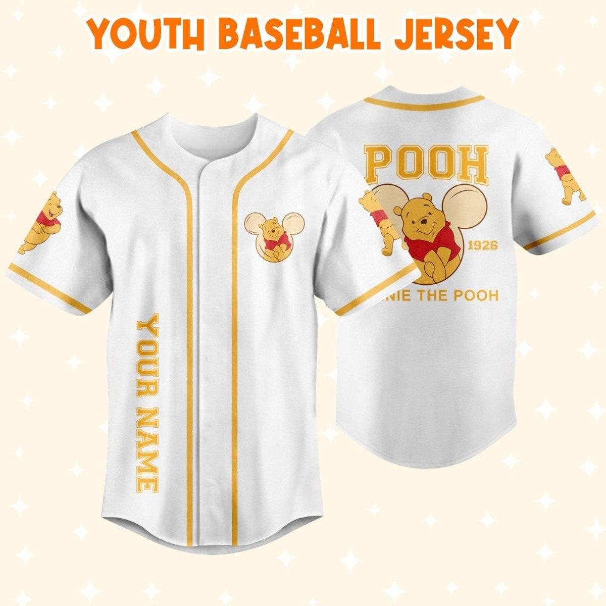 Mckenzieshoponline Winnie The Pooh Hundred Acre Woods Personalized Baseball Jersey For Fans - Image 6