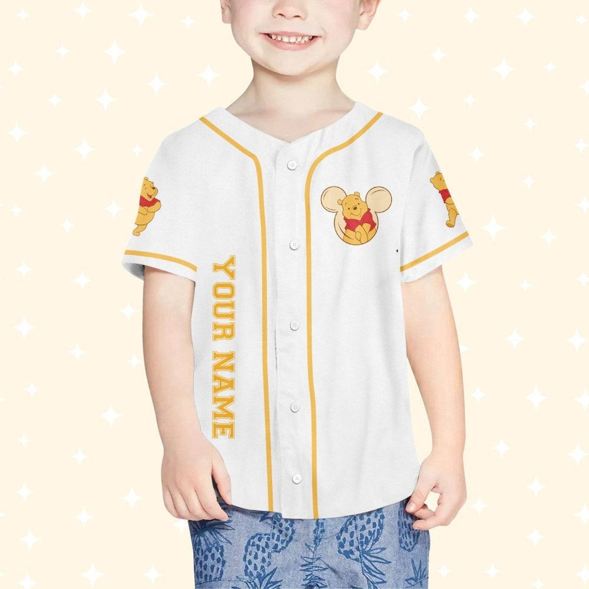 Mckenzieshoponline Winnie The Pooh Hundred Acre Woods Personalized Baseball Jersey For Fans - Image 5