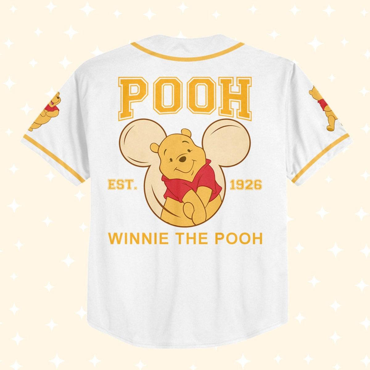 Mckenzieshoponline Winnie The Pooh Hundred Acre Woods Personalized Baseball Jersey For Fans - Image 4