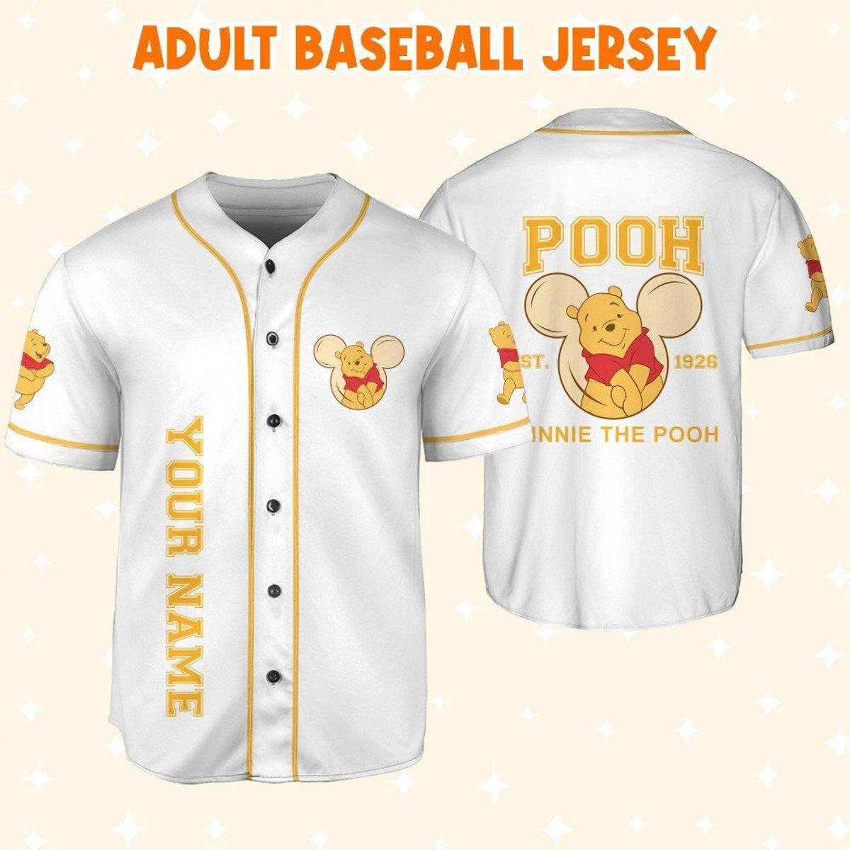 Mckenzieshoponline Winnie The Pooh Hundred Acre Woods Personalized Baseball Jersey For Fans - Image 7