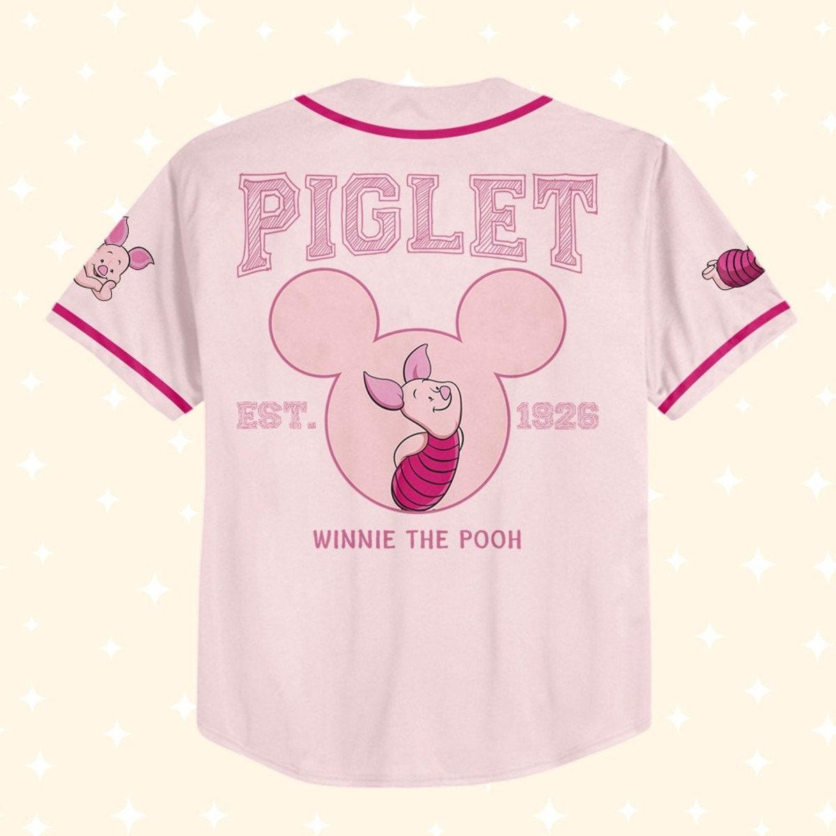 Mckenzieshoponline Winnie The Pooh Piglet Personalized Baseball Jersey For Fans - Image 4
