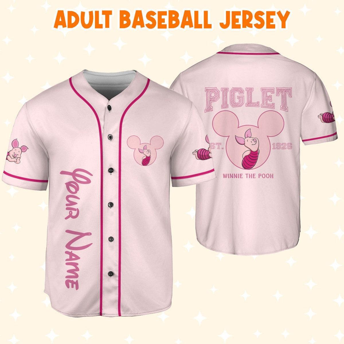 Mckenzieshoponline Winnie The Pooh Piglet Personalized Baseball Jersey For Fans - Image 7