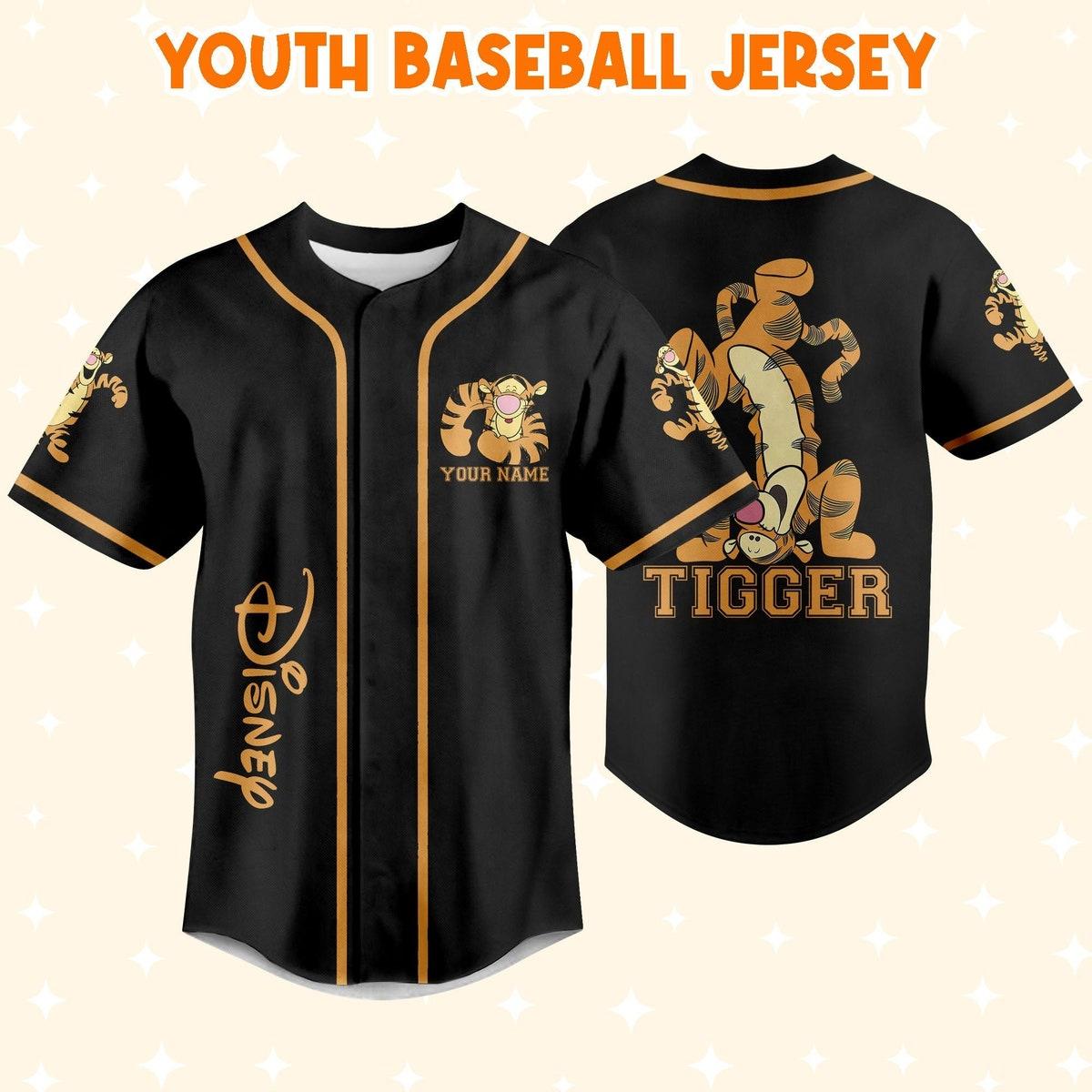 Mckenzieshoponline Winnie The Pooh Tigger Dancing Personalized Baseball Jersey For Fans - Image 6