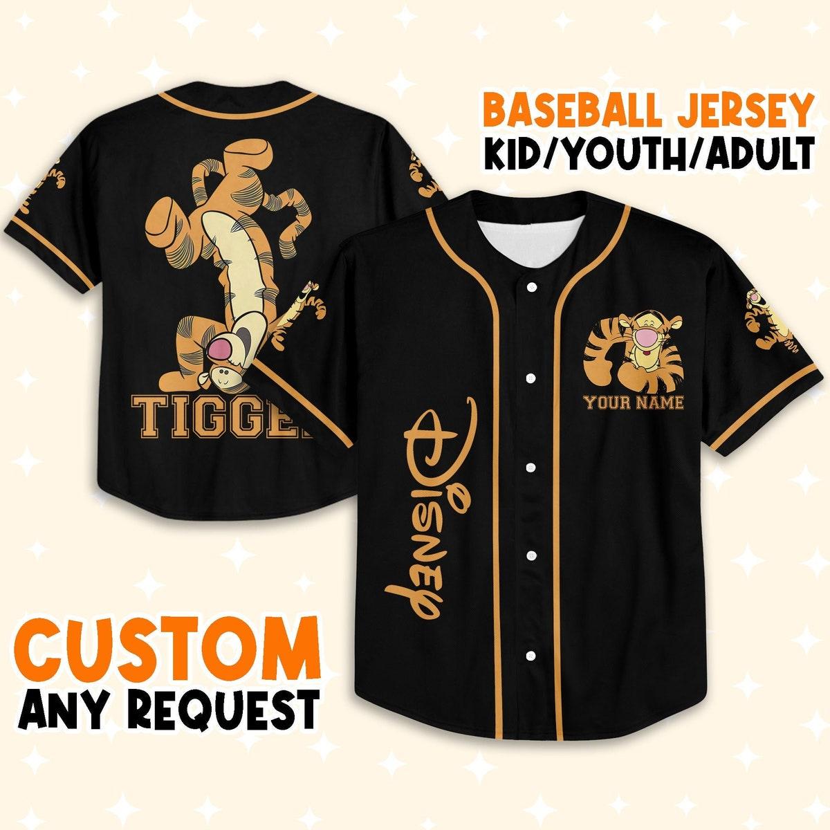 Mckenzieshoponline Winnie The Pooh Tigger Dancing Personalized Baseball Jersey For Fans - Image 2