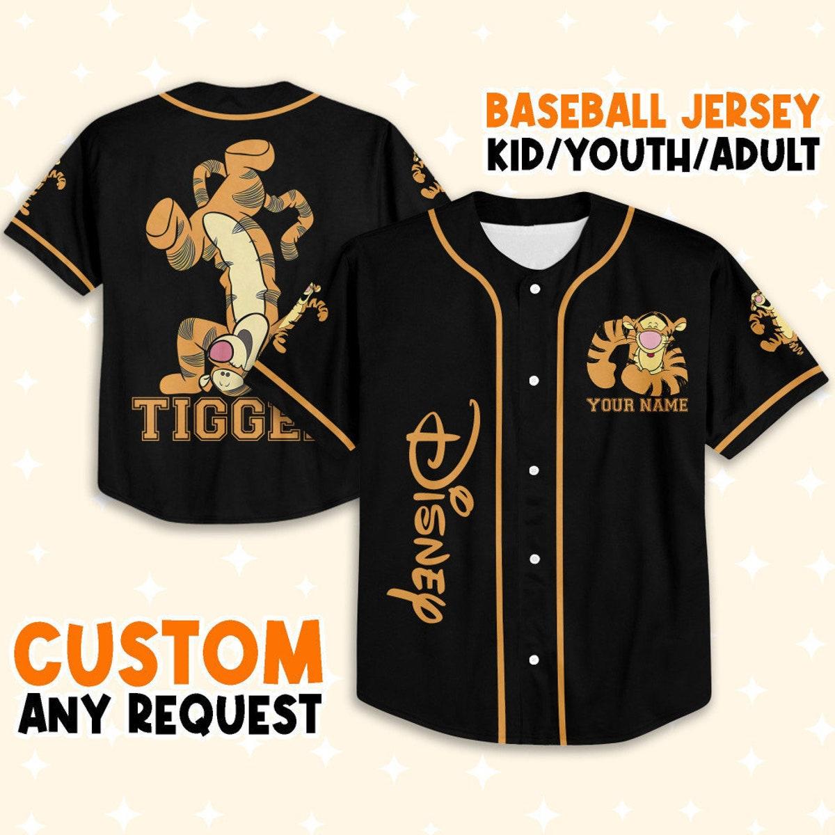 Mckenzieshoponline Winnie The Pooh Tigger Dancing Personalized Baseball Jersey For Fans - Image 2