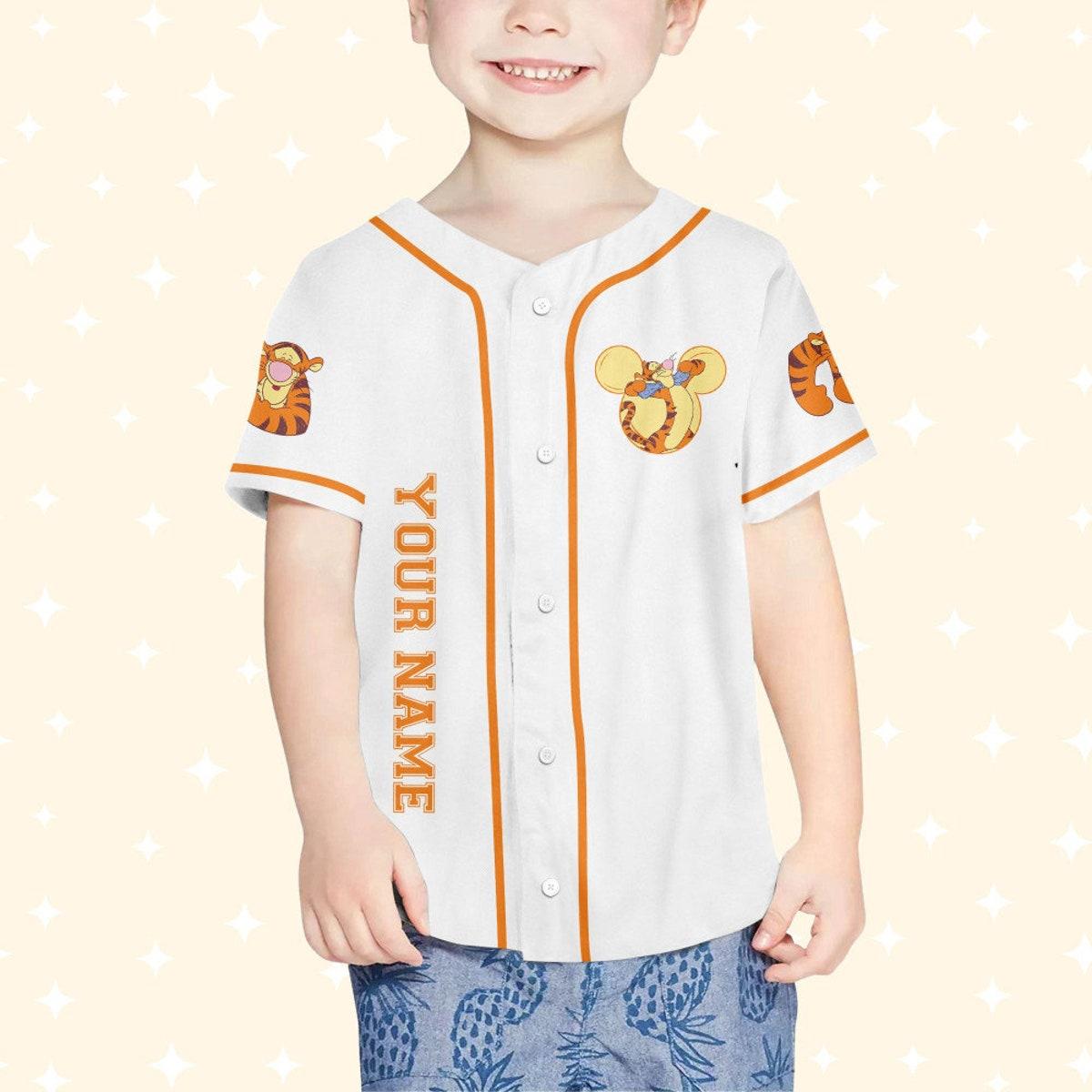Mckenzieshoponline Winnie The Pooh Tigger Hundred Acre Woods Personalized Baseball Jersey For Fans - Image 5