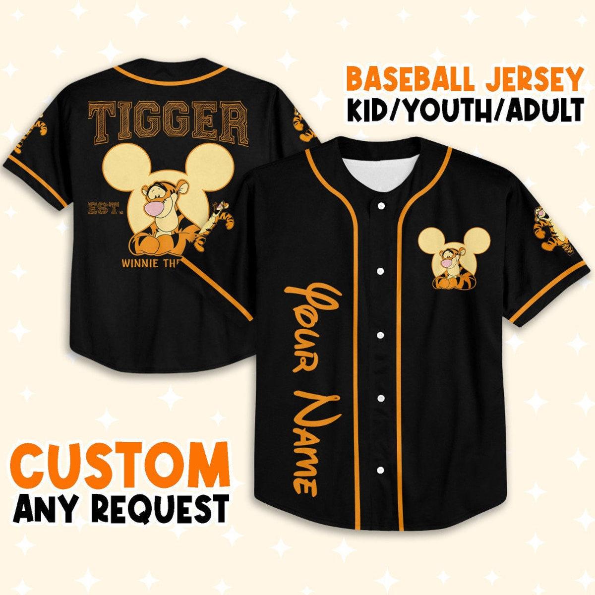 Mckenzieshoponline Winnie The Pooh Tigger Personalized Baseball Jersey For Fans