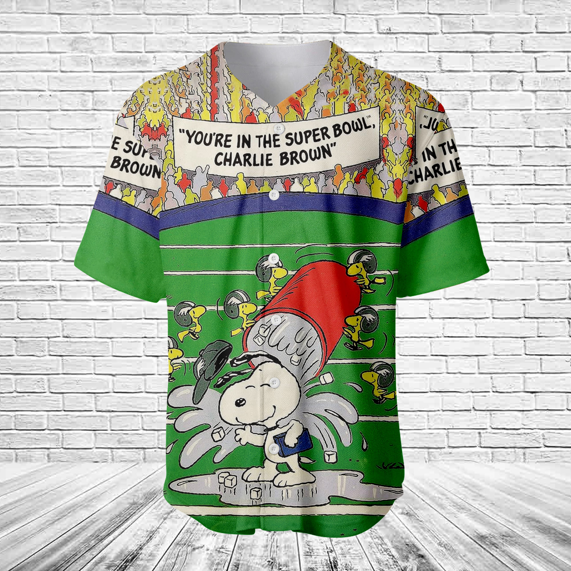 Jerseytrend You're in the Super Bowl x Charlie Brown And Snoopy  Personalized Baseball Jersey For Fans - Image 2