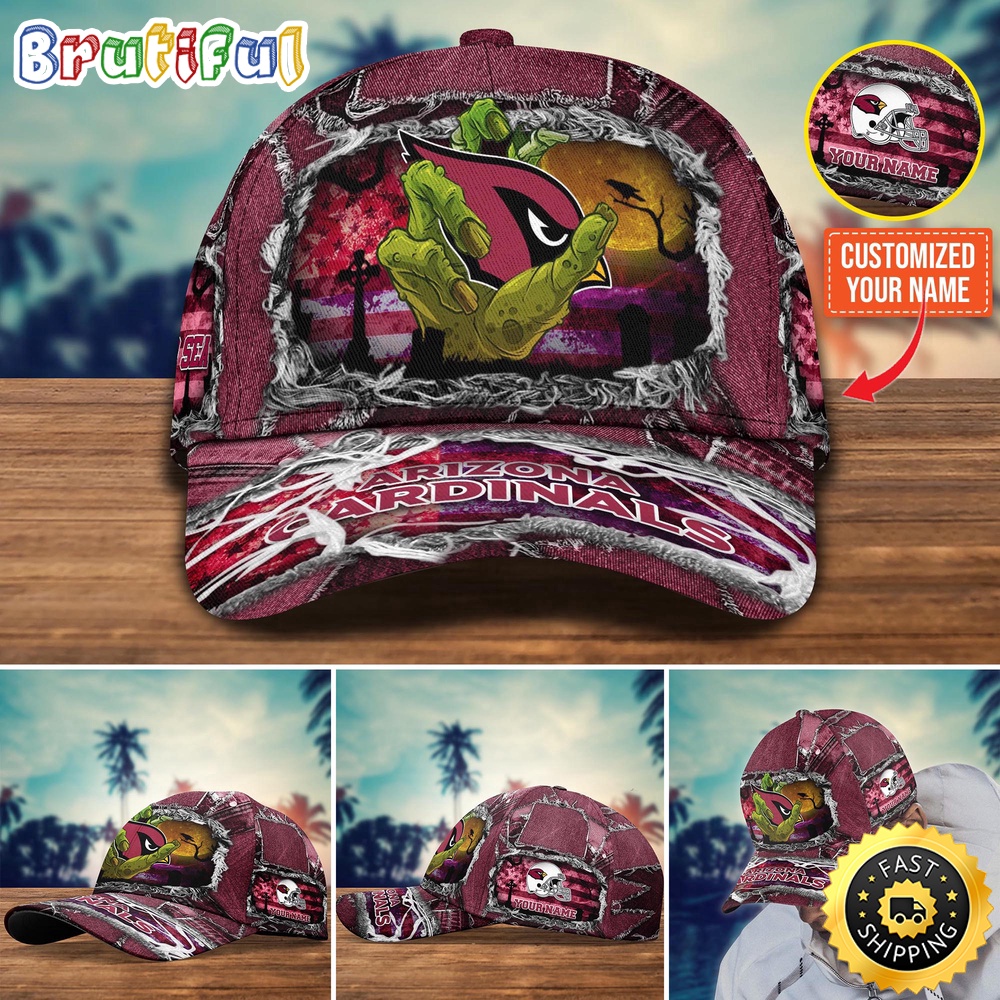 Arizona Cardinals Baseball Cap Halloween Cap Customize For This Season