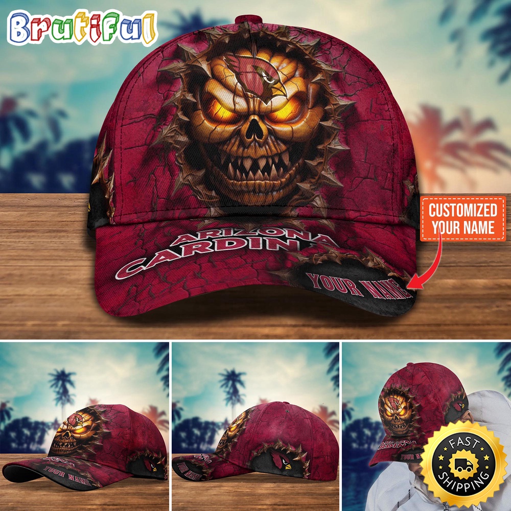Arizona Cardinals Baseball Cap Halloween Custom Cap For This Season