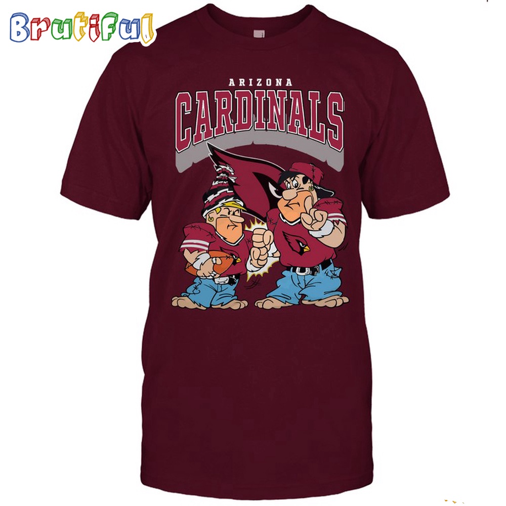 Arizona Cardinals Flintstones Football T Shirt, NFL Football Flintstones Shirt