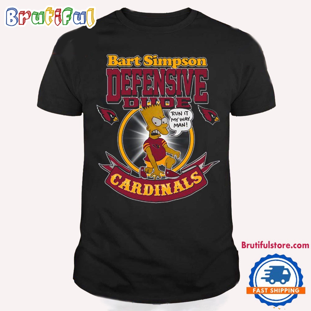 NFL Arizona Cardinals Bart Simpson Defensive Dude T Shirt