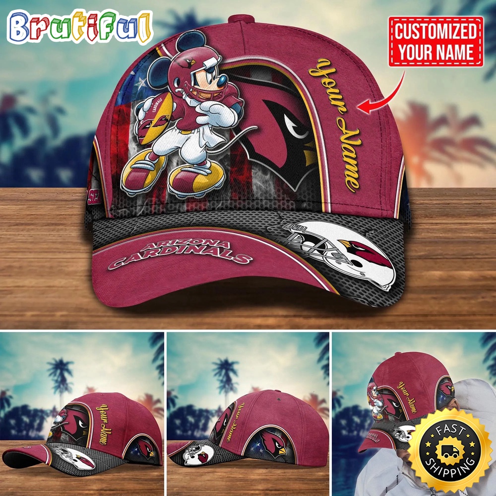 NFL Arizona Cardinals Baseball Cap Mickey Cap Trending Custom Cap
