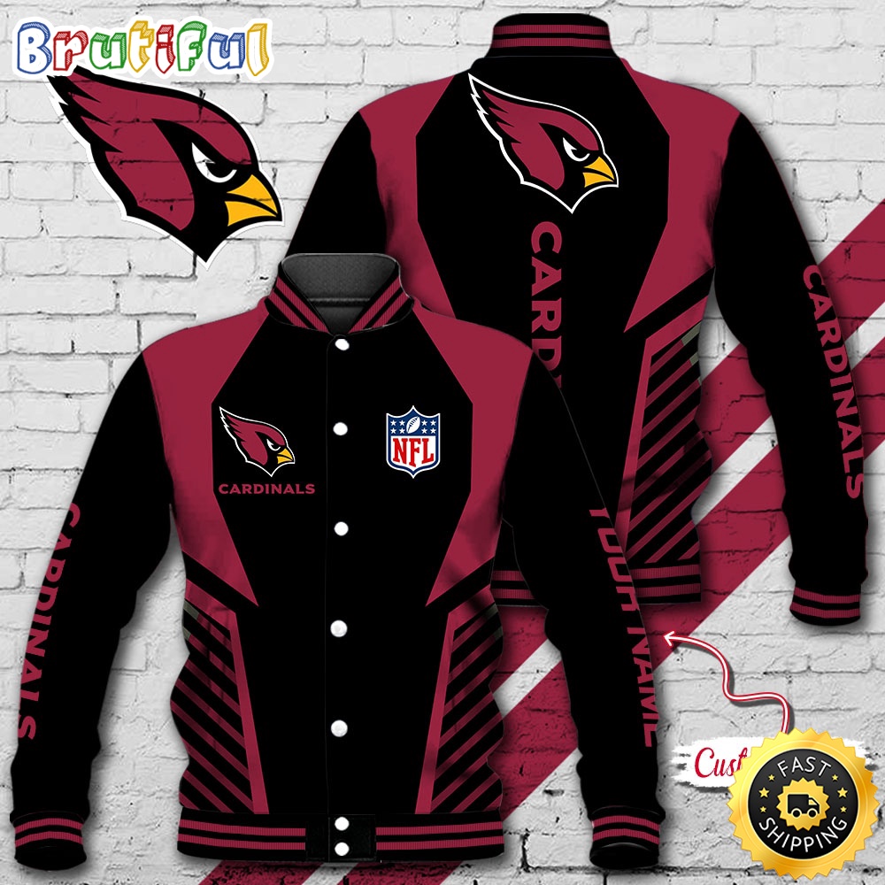NFL Arizona Cardinals Baseball Jacket Football Sports Jacket