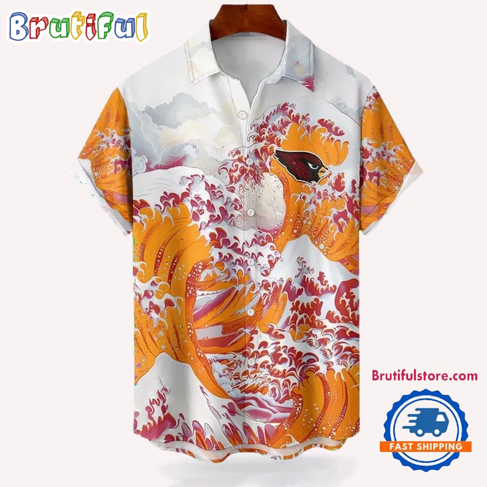 NFL Arizona Cardinals Football Special Great Wave Hawaiian Shirt