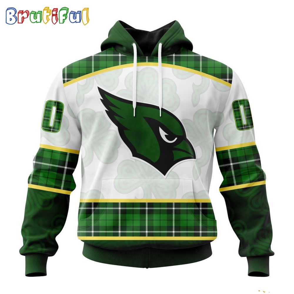 NFL Arizona Cardinals Hoodie Special Design 3D Hoodie St Patrick Day