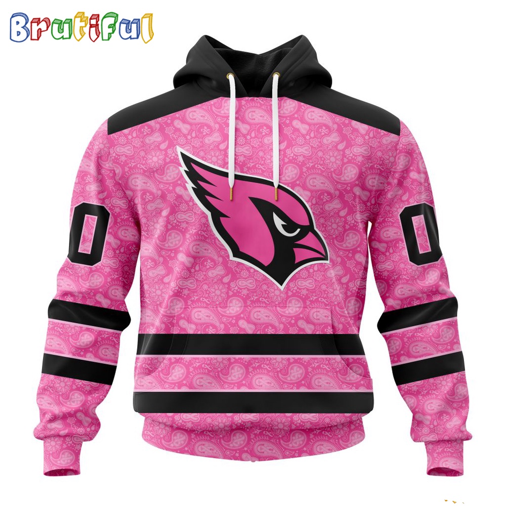 NFL Arizona Cardinals Hoodie Special Pink Hoodie Design Fight Breast Cancer