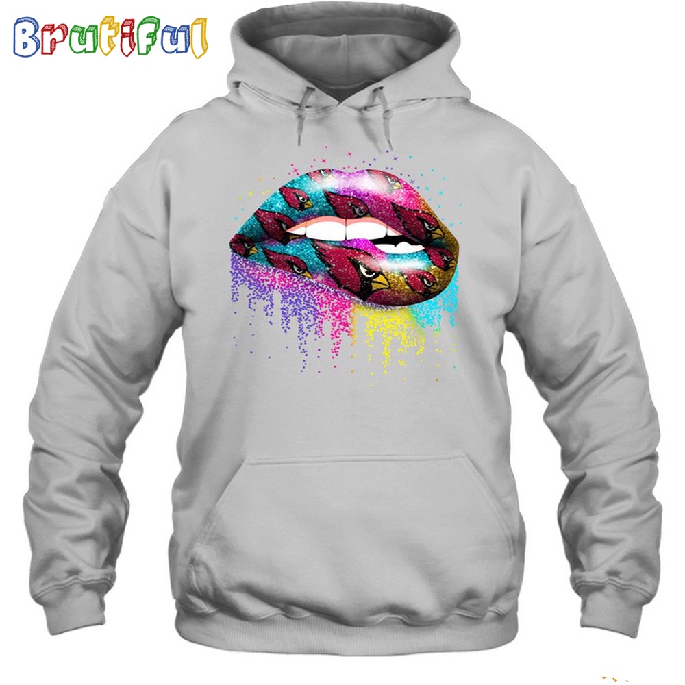 NFL Arizona Cardinals Lips Hoodie Unisex Football T-Shirt Hoodie