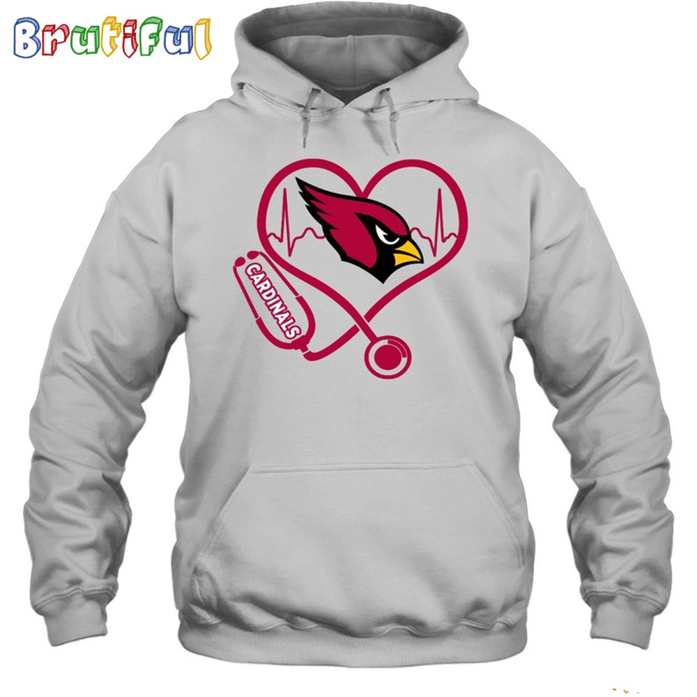 NFL Arizona Cardinals Nurse Love Hoodie Unisex Football T-Shirt Hoodie