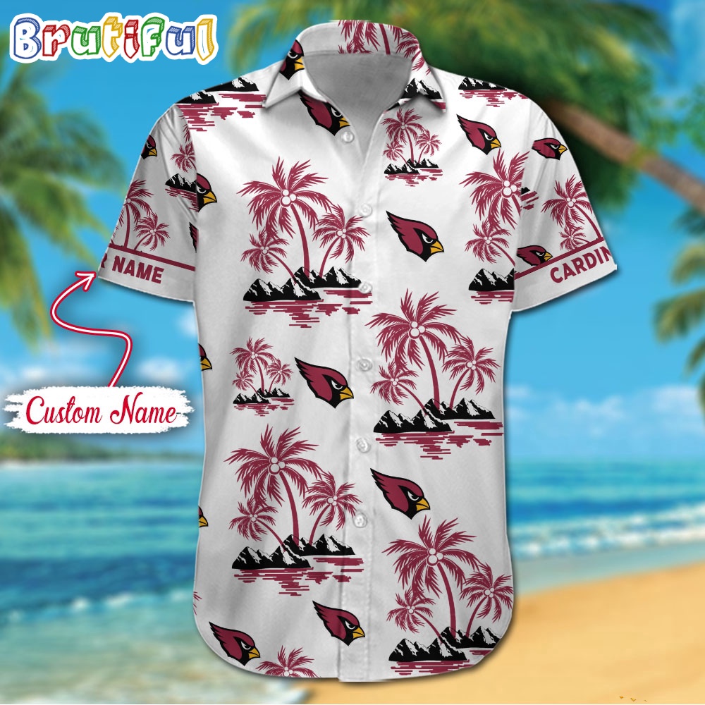 NFL Arizona Cardinals Palm Tree Tropical Summer Hawaiian Shirt